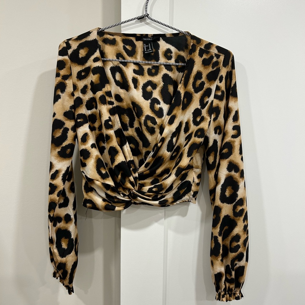 Leopard print blouse